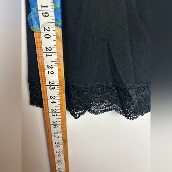 Mossimo Suply Y2K Babydoll Stretch Black Lace Trim Tank Top Size S - Picture 6 of 10